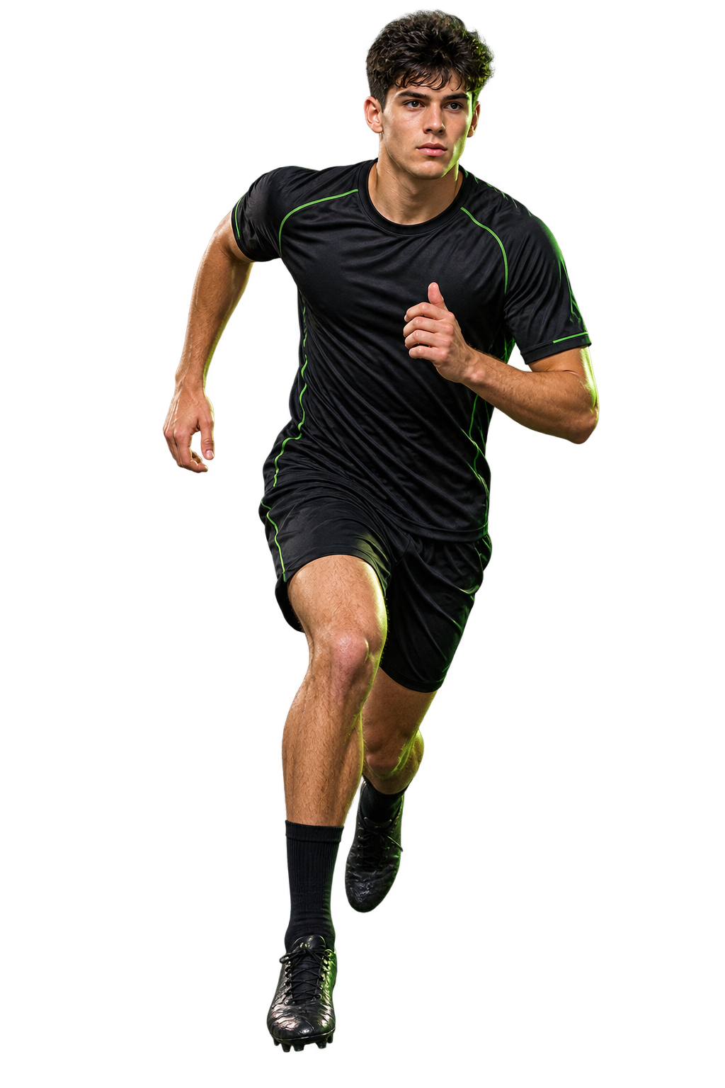 Jovem atleta em movimento