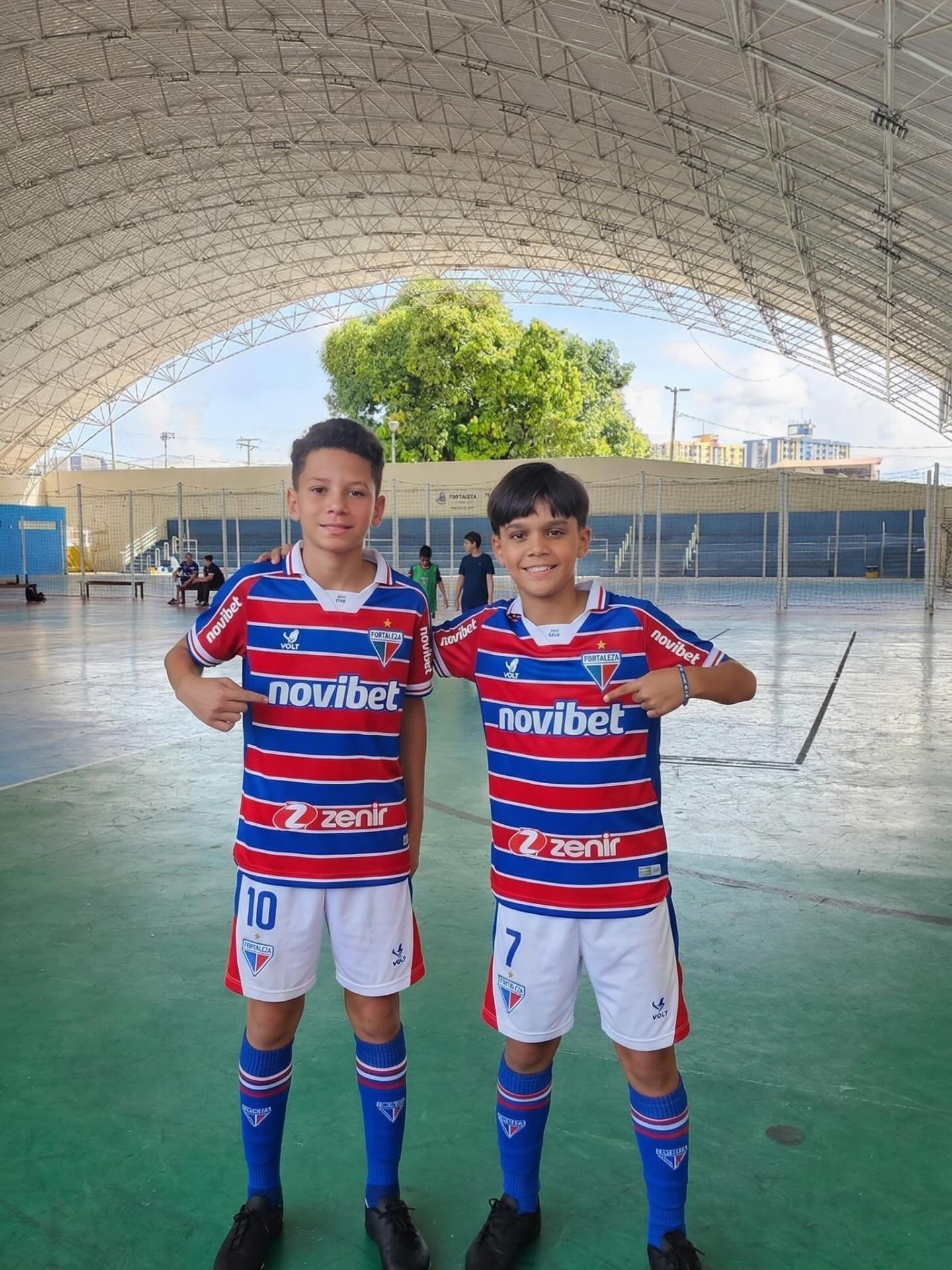 Arthur e Enzo seguindo para o Fortaleza EC