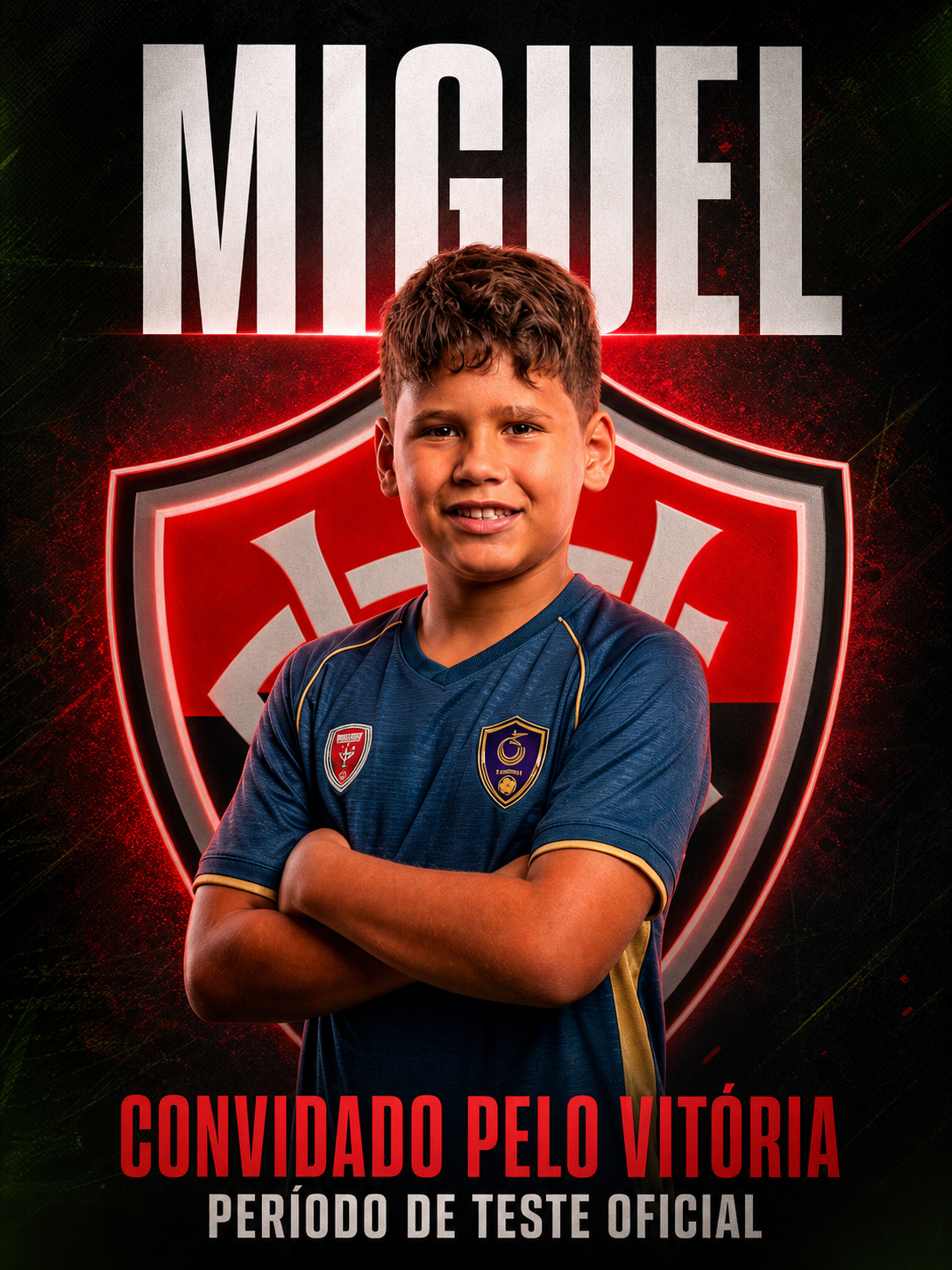 Miguel convidado pelo Esporte Clube Vitória para um período de testes